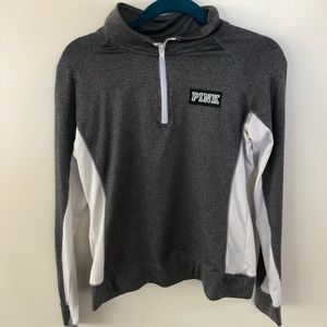 Quarter zip workout jacket